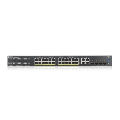 Zyxel GS2220-28HP-EU0101F switch di rete Gestito L2 Gigabit Ethernet (10/100/1000) Supporto Power over Ethernet (PoE) Nero [GS2220-28HP-EU0101F]
