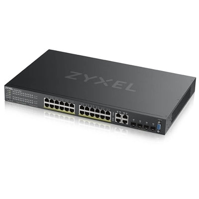 Zyxel GS2220-28HP-EU0101F switch di rete Gestito L2 Gigabit Ethernet (10/100/1000) Supporto Power over Ethernet (PoE) Nero [GS2220-28HP-EU0101F]