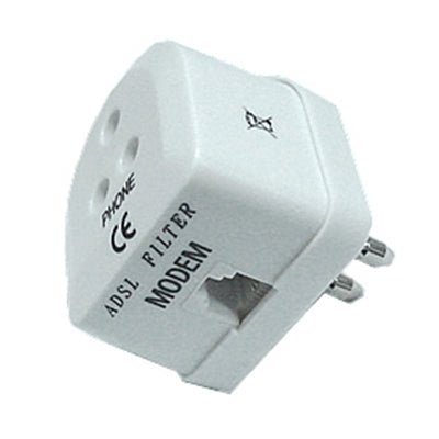 FILTRO ADSL OEM T-1000TR TRIPOLARE SEPARAZIONE FONIA PER MODEM/ROUTER ADSL SU LINEA ANALOGICA PRESA TRIPOLARE/RJ11 []