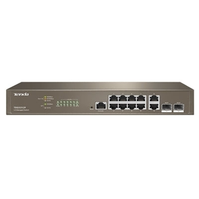 Tenda TEG5312F switch di rete Gestito L3 Gigabit Ethernet (10/100/1000) 1U Marrone [TEG5312F]