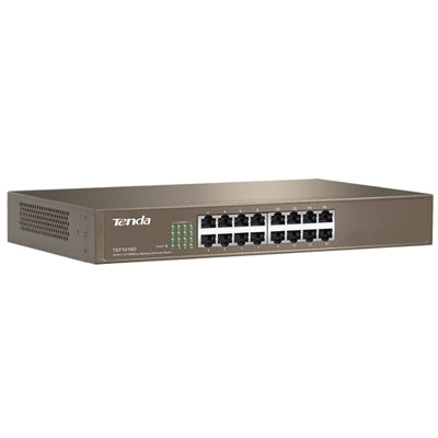 Tenda TEF1016D switch di rete Non gestito Fast Ethernet (10/100) Grigio [TEF1016D]