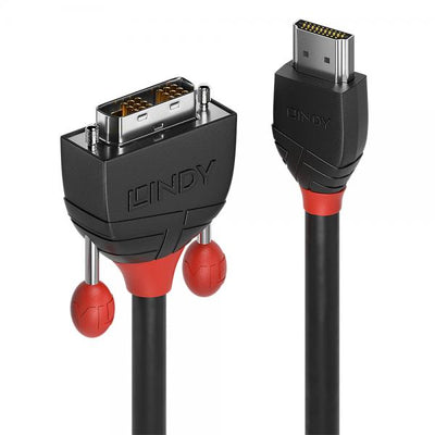 LINDY CAVO HDMI A DVI-D BLACK LINE, 1M [36271]