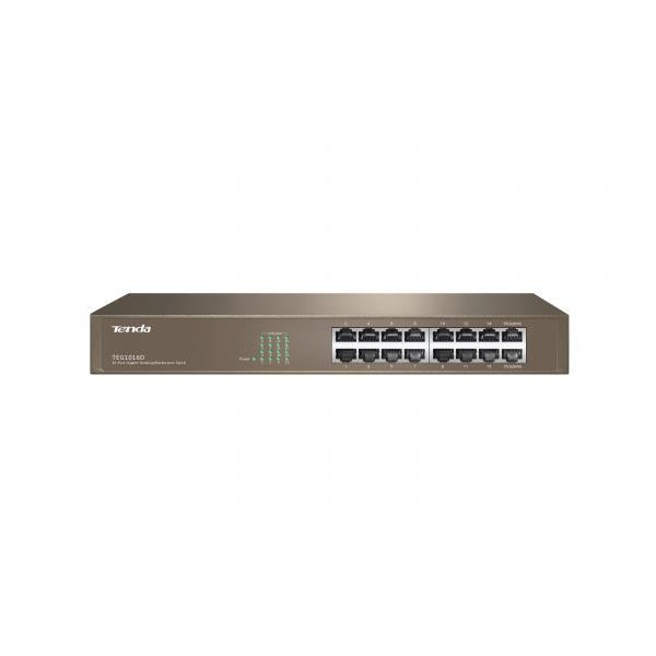 TENDA SWITCH 16 PORTE GIGABIT UNMANAGED DESKTOP/RACKMOUNT [TEG1016D]