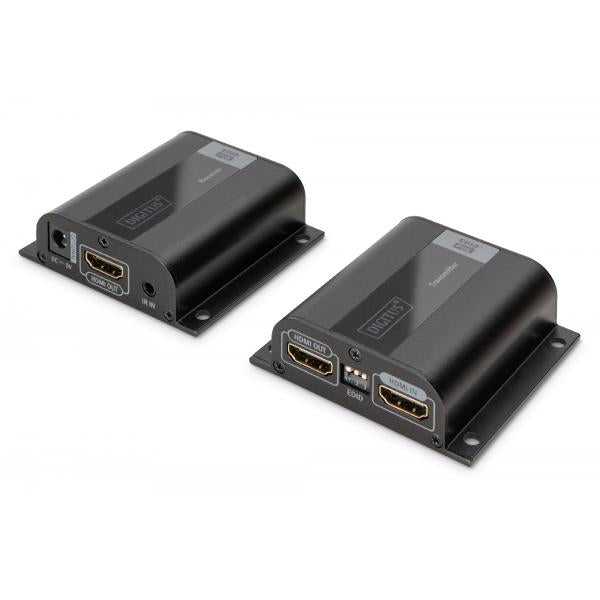 Digitus HDMI Extender Set - 50 m over network cable (CAT 6/6a/7) - EDID - 1x HDMI loop out - FHD - 1080p [DS-55100-1]