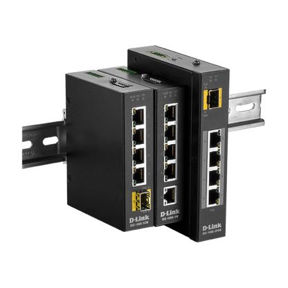 D-LINK SWITCH INDUSTRIALE 5 PORTE UNMANAGED 4XGIGABIT POE+, 1XSFP [DIS-100G-5PSW]