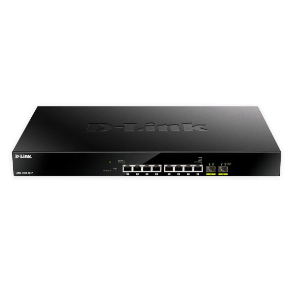 D-LINK SWITCH 8 PORTE SMART MANAGED 2.5G BASE-T POE + 2X10G SFP+ [DMS-1100-10TP_I]