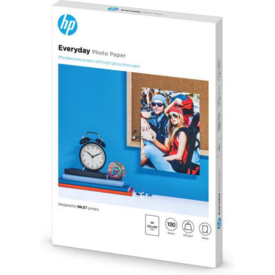 HP CARTA FOTOGRAFICA A4 200GR/M2 BIANCA LUCIDA 100FF [Q2510A]