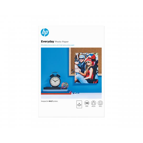 HP CARTA FOTOGRAFICA A4 200GR/M2 BIANCA LUCIDA 100FF [Q2510A]