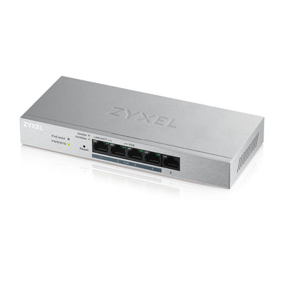 Zyxel 5-Port Webmanaged PoE+ Gigabit Switch - Power budget 60W [GS1200-5HPV2-EU0101F]