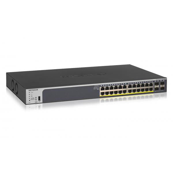 NETGEAR GS728TP Gestito L2/L3/L4 Gigabit Ethernet (10/100/1000) Supporto Power over Ethernet (PoE) 1U Nero [GS728TP-200EUS]
