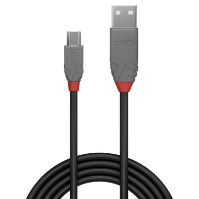 LINDY CAVO USB 2.0 TIPO A A MICRO B ANTHRA LINE, 1M [36732]