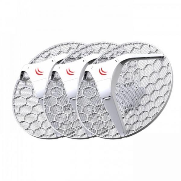 MikroTik, LHG 5, MikroTik, LHG 5,LHG 5 Tripack, all three antennas in single box, RouterOS L3, International version [RBLHG5kit]