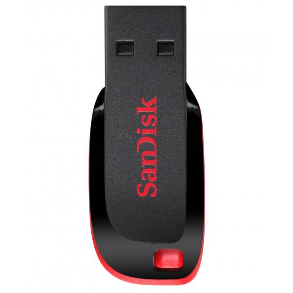 SanDisk Cruzer Blade unità flash USB 16 GB USB tipo A 2.0 Nero, Rosso [SDCZ50-016G-B35]
