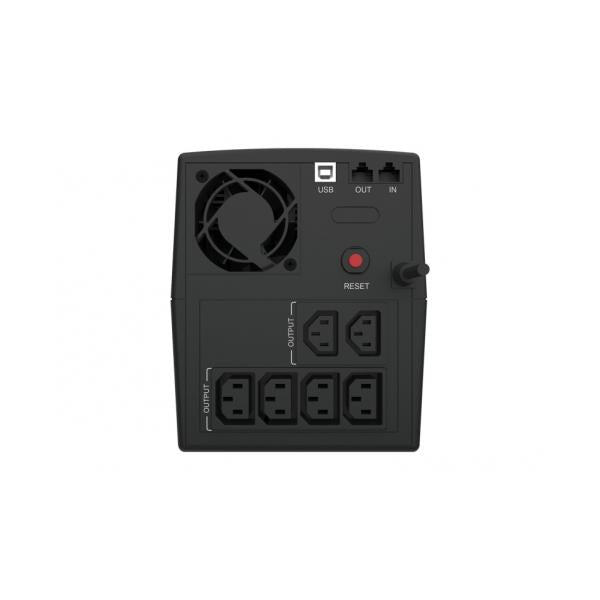 Conceptronic 1200VA 720W UPS - IEC x 6 - HID USB - RJ45 In/Out - AVR [ZEUS03E]