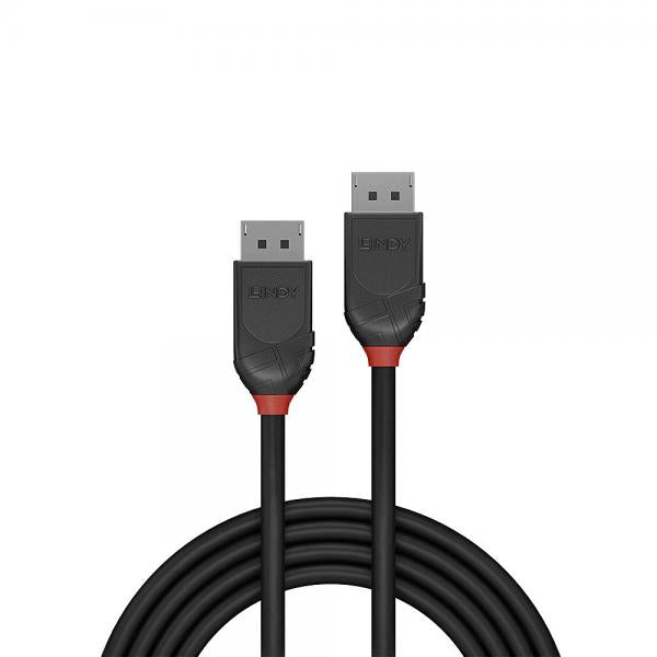 LINDY Cavo DisplayPort 1.2 Black Line, 1m [36491]