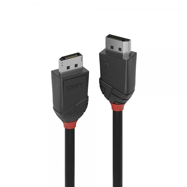 LINDY Cavo DisplayPort 1.2 Black Line, 1m [36491]