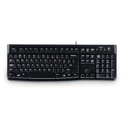 LOGITECH TASTIERA USB K120 WIRED NERA OEM [920-002517]
