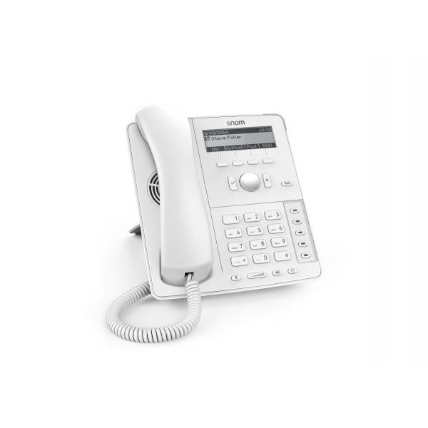 Snom D715 Entry level IP Desk Phone White: 4 SIP accounts, 2 PoE Gigabit ports, 5 BLF keys (PSU not included) PROMO FINO AD ESAURIMENTO SCORTE [00004381]