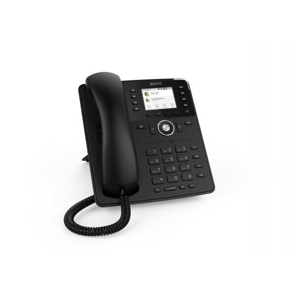 Snom D735 IP Desk Phone Black: 12 SIP accounts, 2 PoE Gigabit ports, 8 physical keys, 32 BLF (PSU not included) [00004389]