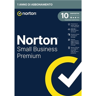 NORTON BOX SMALL BUSINESS PREMIUM --10 Dispositivi (21454839) - 500GB Backup Fino:10/12 [21454839]