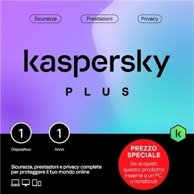 KASPERSKY SlimBOX PLUS -- 1 Dispositivo Attach (KL1042T5AFS-SSBATT) Fino:31/12 [KL1042T5AFS-SSBATT]