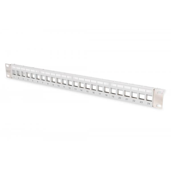 DIGITUS PANNELLO PATCH 19" PER JACK KEYSTONE 1U SCARICO DIGITUS 24 PORTE [DN91410LF]