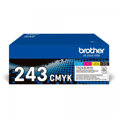 BROTHER MULTIPACK TONER 1000PAGINE/CAD NERO CIANO MAGENTA GIALLO [TN243CMYK]