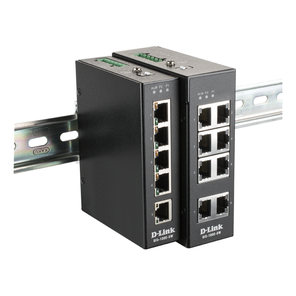 D-LINK SWITCH INDUSTRIALE UNMANAGED 5 PORTE 10/100 BASET(X) [DIS-100E-5W]