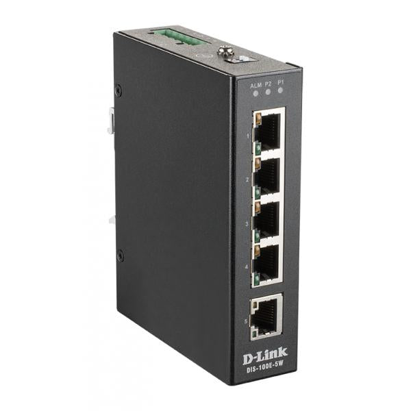 D-LINK SWITCH INDUSTRIALE UNMANAGED 5 PORTE 10/100 BASET(X) [DIS-100E-5W]