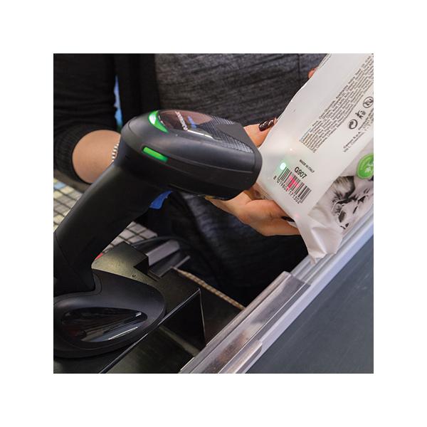 Datalogic Handheld Barcode Scanner Kit - Scanner / Permanent Base Station / USB Cable - Cable - Black - 1D, 2D - Imager [GD4520-BKK1B]