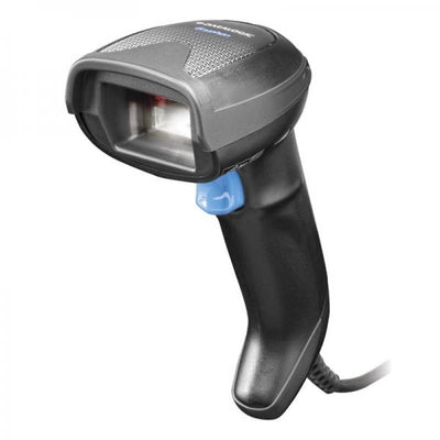 Datalogic Handheld Barcode Scanner Kit - Scanner / Permanent Base Station / USB Cable - Cable - Black - 1D, 2D - Imager [GD4520-BKK1B]