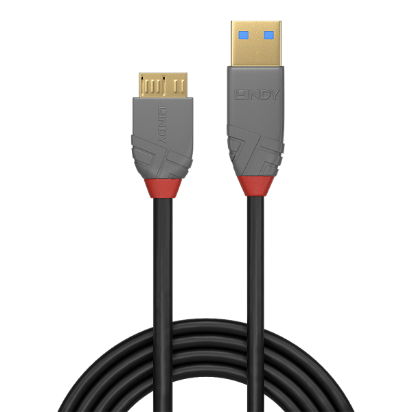 LINDY CAVO USB 3.2 TIPO A A MICRO-B, 5 GBIT/S, ANTHRA LINE, 0.5M [36765]