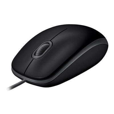 Logitech B110 Silent Wired Mouse - Black [910-005508]