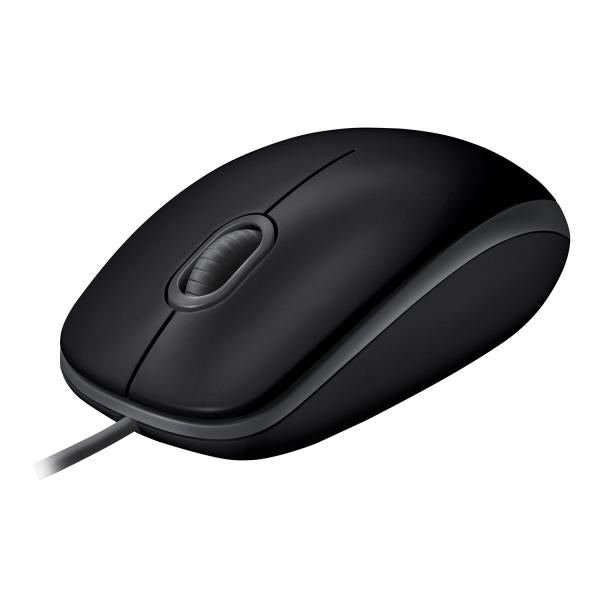 Logitech B110 Silent Wired Mouse - Black [910-005508]