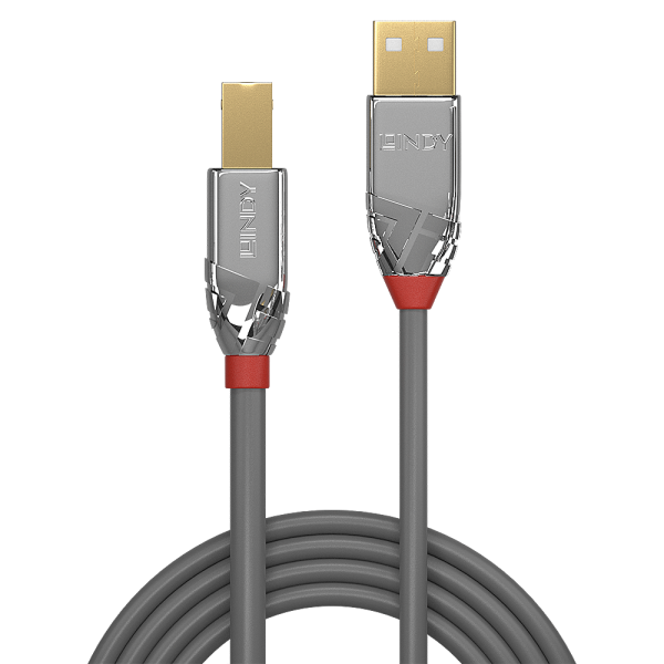 LINDY CAVO USB 2.0 A/B CROMO LINE 3M [36643]