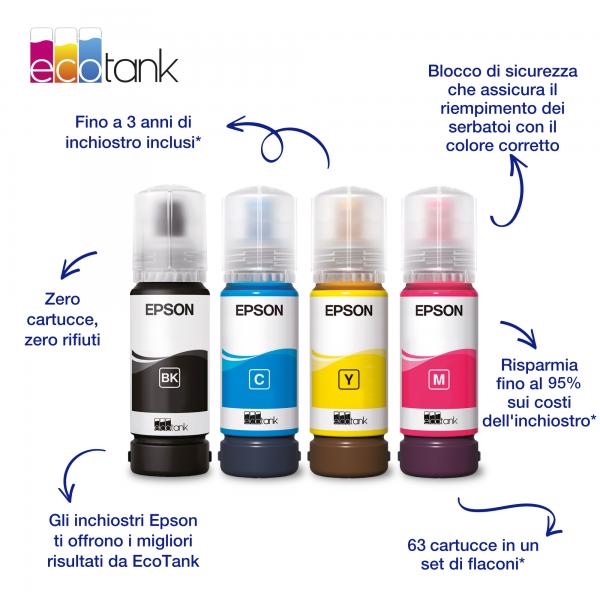 EPSON FLACONE ECOTANK MAGENTA 65ML, 104 [C13T00P340]