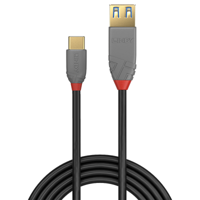 LINDY CAVO ADATTATORE USB 3.1 TIPO C/A ANTHRA LINE, 15CM [36895]