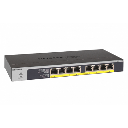NETGEAR SWITCH 8 PORTE GIGABIT POE [GS108LP-100EUS]