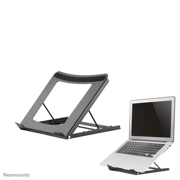 Neomounts Laptop Stand - 10-16inch - Max 5 kg - 5 Height Positions - Foldable - Compact - Universal - Black [NSLS075BLACK]