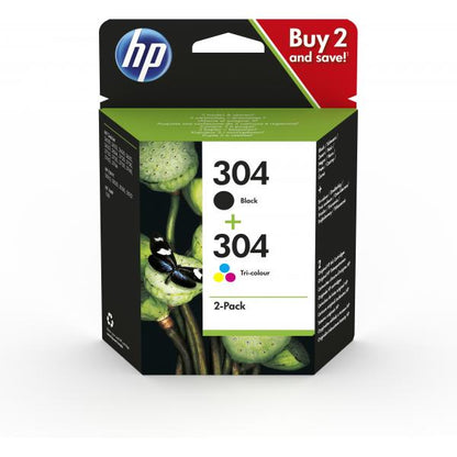 HP CONFEZIONE 2 CARTUCCE INKLJET NERO + TRICROMIA [3JB05AE]