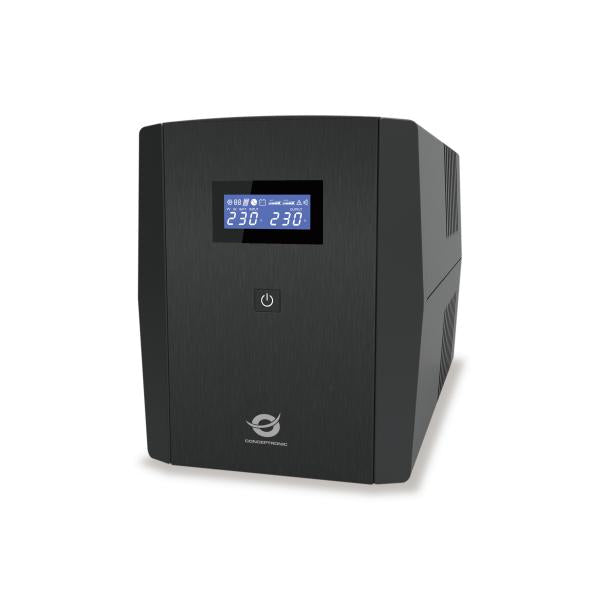 Conceptronic 2200VA 1320W UPS - IEC x 3 - Schuko x 2 - HID USB - AVR [ZEUS04EM]