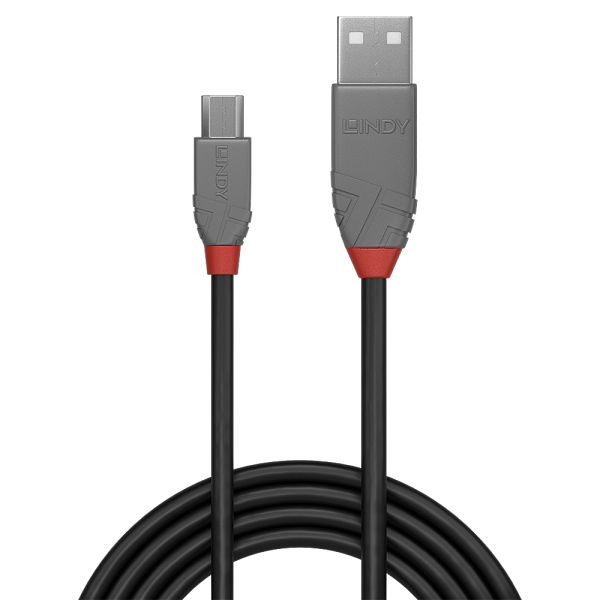 LINDY CAVO USB 2.0 TIPO A A MICRO B ANTHRA LINE, 0.5M [36731]