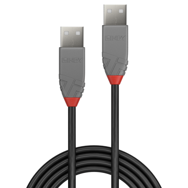LINDY CAVO USB 2.0 TIPO A/A ANTHRA LINE, 0.5M [36691]