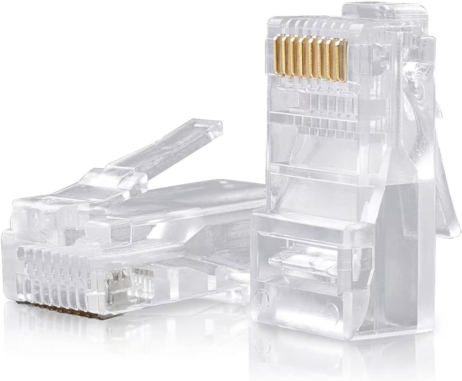 CONNETTORI TRASPARENTI 50 PZ. 8P8C [SN21405]