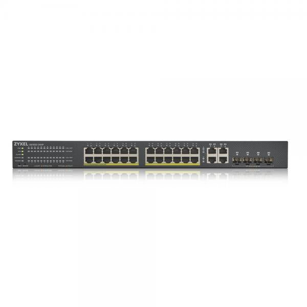 Zyxel 24-Port Gigabit Smart Managed PoE+ Switch - 375W - NebulaFlex Cloud [GS192024HPV2-EU0101F]
