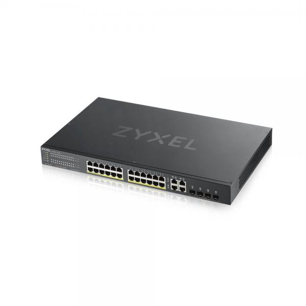 Zyxel GS1920-24HPV2 Gestito Gigabit Ethernet (10/100/1000) Supporto Power over Ethernet (PoE) Nero [GS192024HPV2-EU0101F]