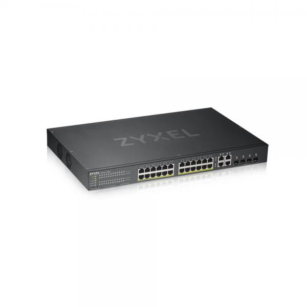 Zyxel 24-Port Gigabit Smart Managed PoE+ Switch - 375W - NebulaFlex Cloud [GS192024HPV2-EU0101F]