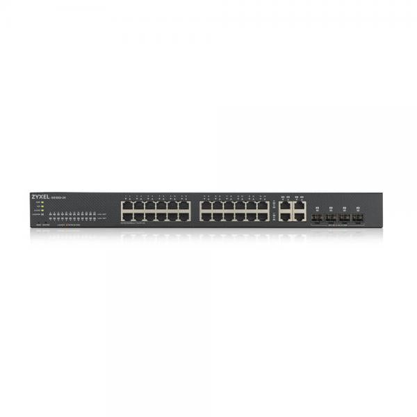 ZYXEL SWITCH MANAGED NEBULAFLEX 24 PORTE GIGABIT + 4 PORTE DUAL GIGABIT, IPV6, VLAN, QOS, IGMP, DESI [GS1920-24V2-EU0101F]