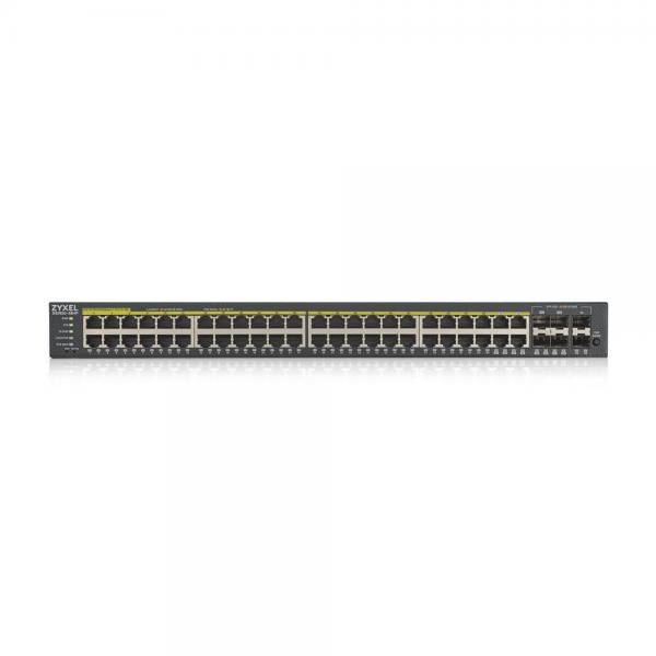 Zyxel GS1920-48HPV2 Gestito Gigabit Ethernet (10/100/1000) Supporto Power over Ethernet (PoE) Nero [GS192048HPV2-EU0101F]