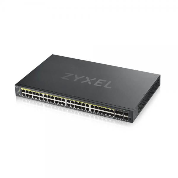 Zyxel GS1920-48HPV2 Gestito Gigabit Ethernet (10/100/1000) Supporto Power over Ethernet (PoE) Nero [GS192048HPV2-EU0101F]